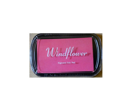 Razítkovací polštářek slouží k vytvoření růžových otisků razítek nebo prstů na papír, plátno a jiné savé materiály