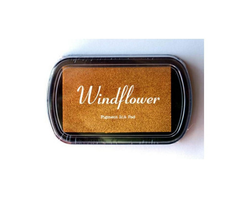 Tento razítkovací polštářek slouží k tvorbě zlatých otisků razítek nebo prstů na papír, plátno a podobné savé materiály