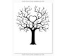 Na fotce je strom života s otisky v designu č. 4, který je vytištěn bez lístků a vyroben včetně ozdobného rámu
