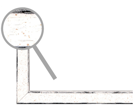 Dřevěný ozdobný rám Akvarel bílý