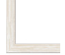 Bílý škrábaný dřevěný rám Arco