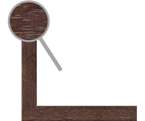 Dřevěný rám Arco tmavě hnědý